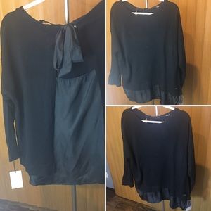 Ivanka Trump chiffon smock style sweater Large